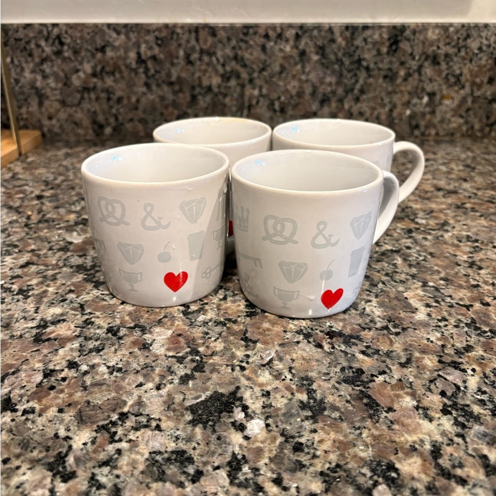Used! Set of four espresso Starbucks mugs